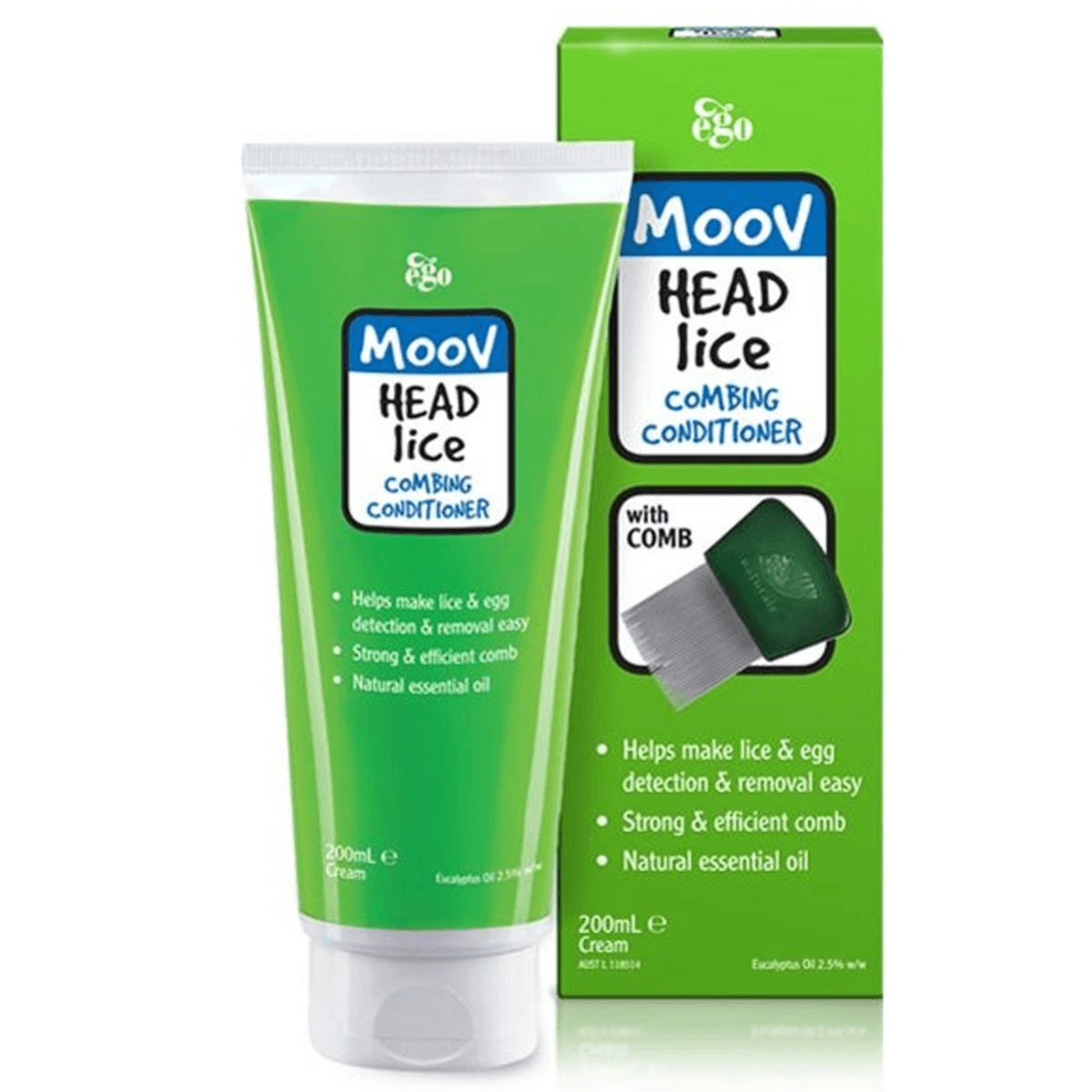 Moov Head Lice Conditioner With Comb 200Ml