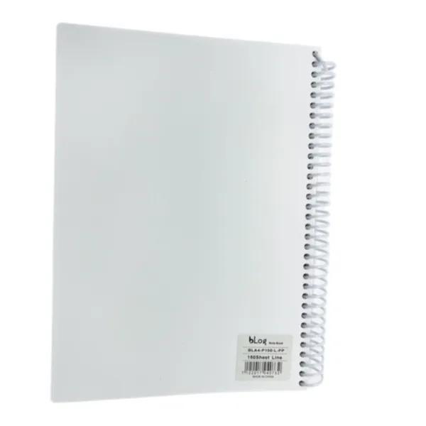 Blog University 5 Subject Ruled Notebook A4 Size 200 Sheets White Colour - 10831