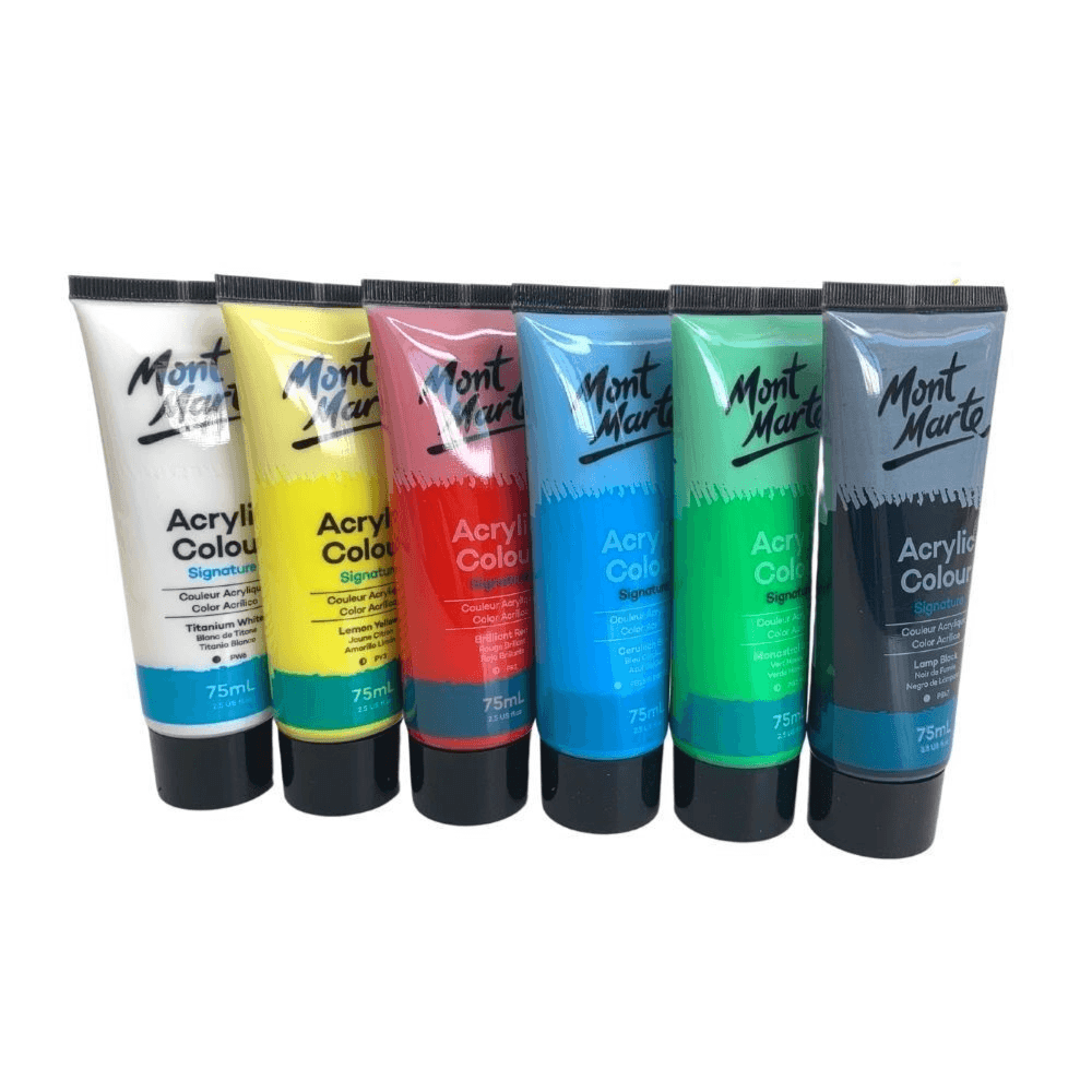 Acrylic Colors 75ml 6 Pieces