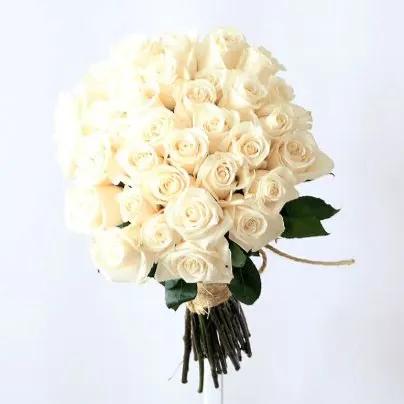 35 Stems Of White Roses