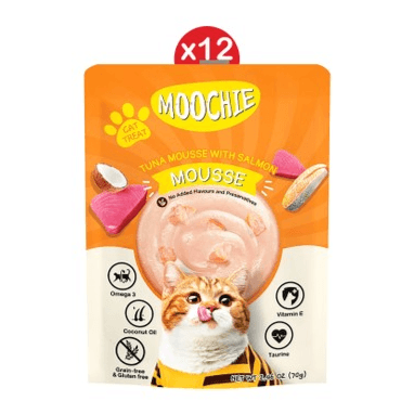 Moochie Tuna Mousse With Salmon 70G X 12