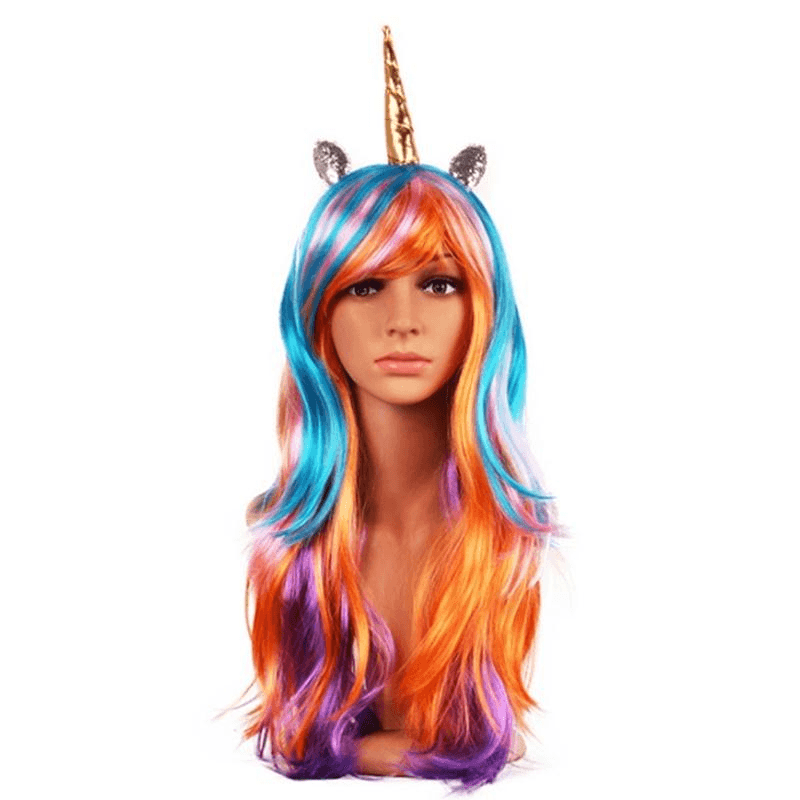 Brown Unicorn Wig