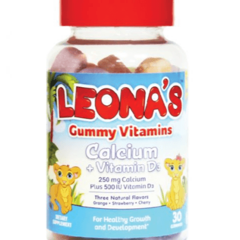 Leonas Gummy Vitamins Calcium + Vitamin D3, 30 Pcs