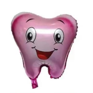 Teeth Foil Balloon Pink