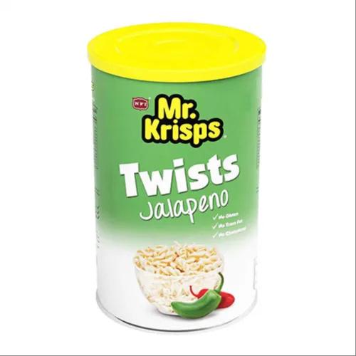 Mr. Krisps Twists Jalapeno Cans 65g