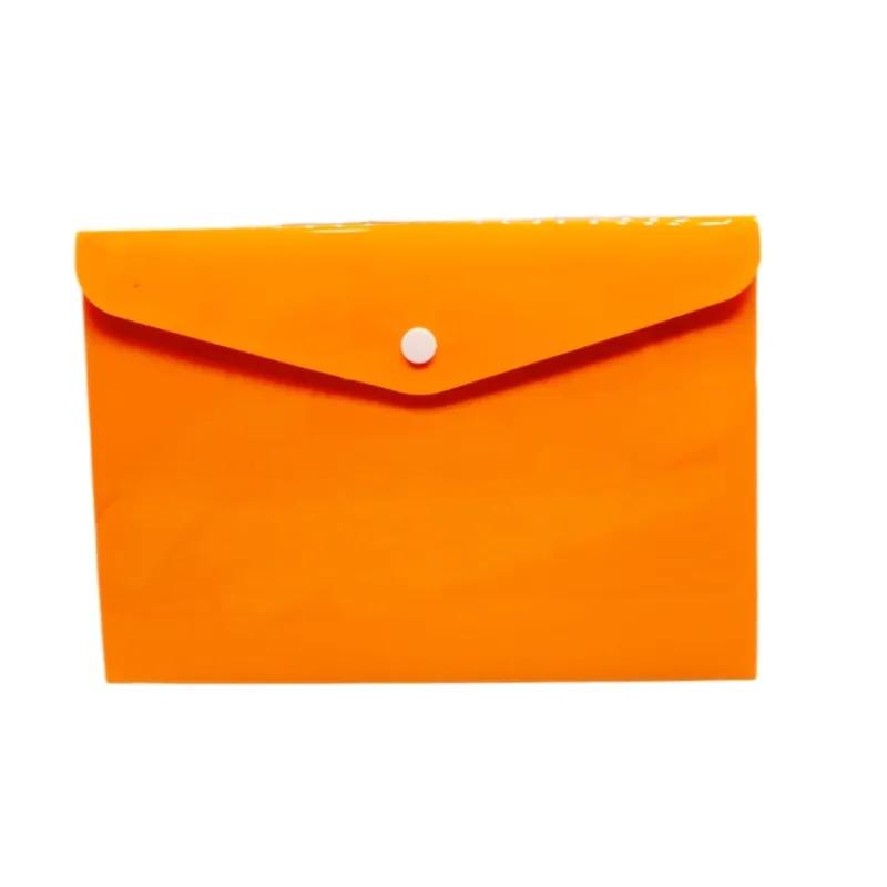 Document Folder Plastic Size A5 Orange Colour - 11781