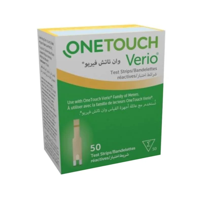 One Touch Verio Strips 50`s Sugar Test