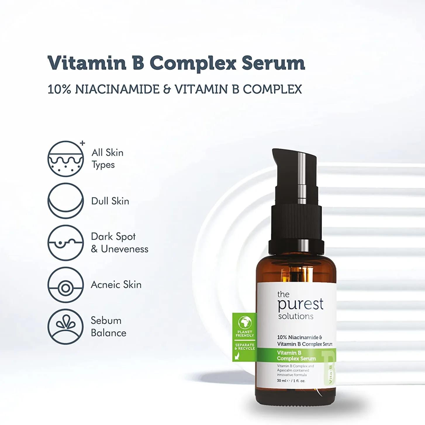 The Purest Solutions(10%Niacinamide+Vitamin B Complex) Serum 30 Ml