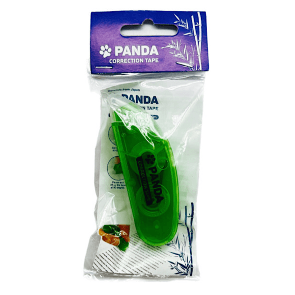 Panda Correction Tape 5mm x 6meter Green Colour - 10187