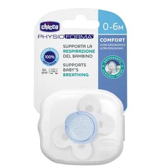 Chicco Silicone Soother Boy From 0 To 6 Months - 1 Piece