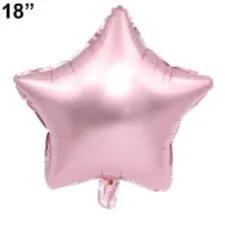 18" Star Foil Pink Balloon - 1 Piece