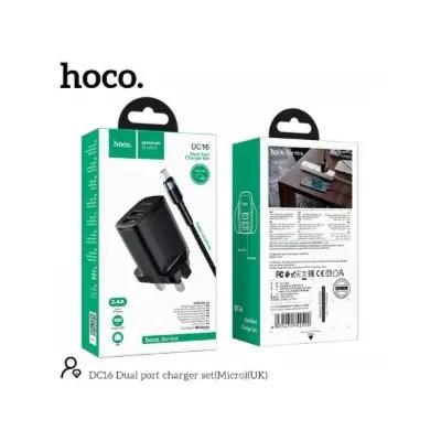 Hoco Micro-USB Dual Port Charger Set Dc16