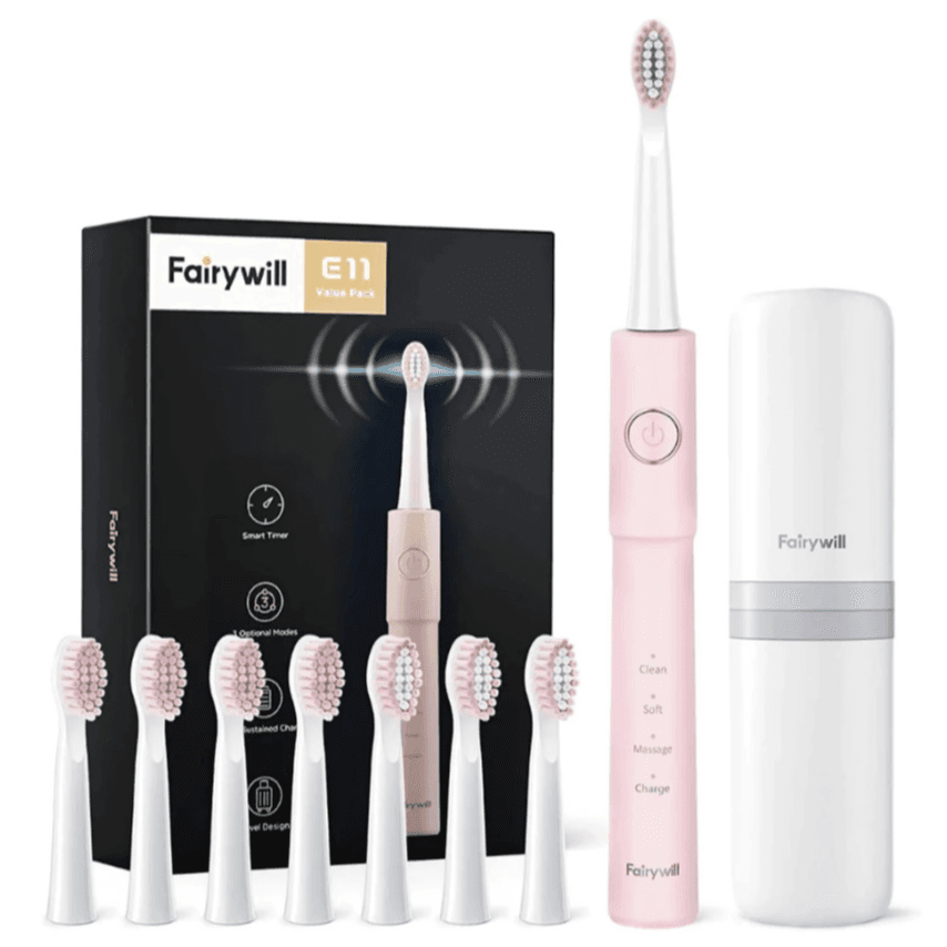 Fairywill E11 Electric Toothbrush Pink