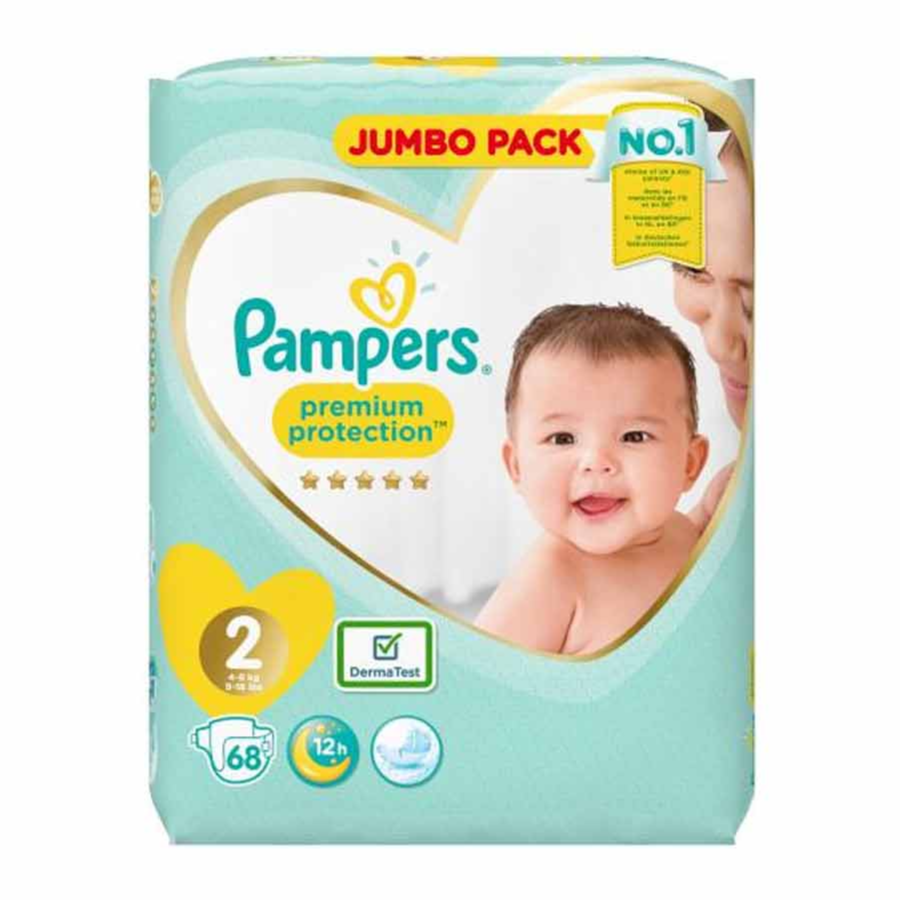 Pampers Size 2 Premium Protection 68 Pieces