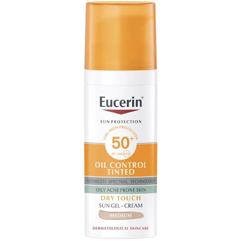 Eucerin Spf 50+ Med Tinted Sun Gel Cream 50ml