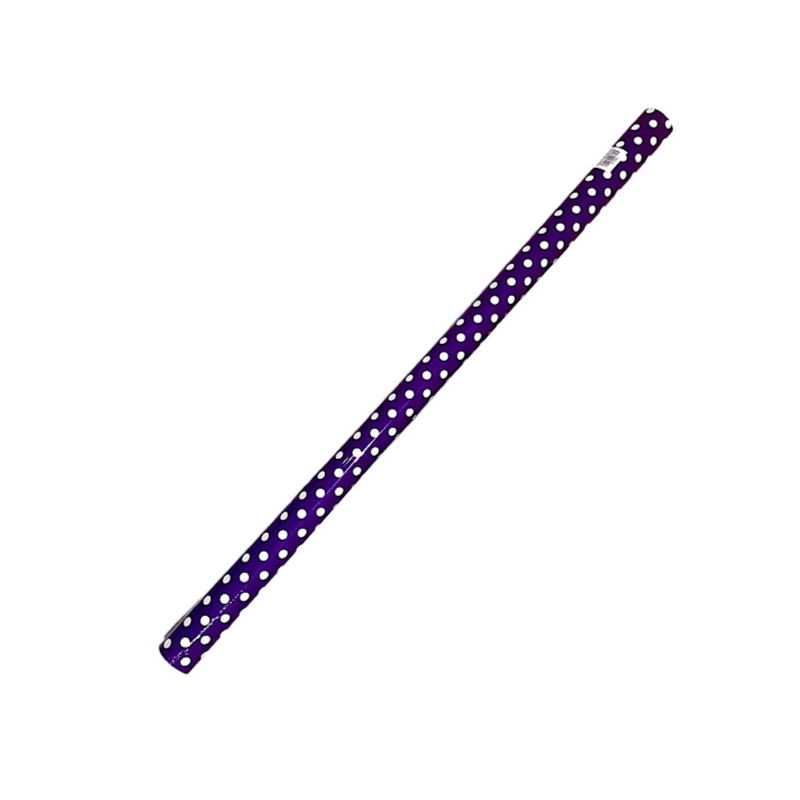 Gift Paper Roll 2M Purple Dots - 5025