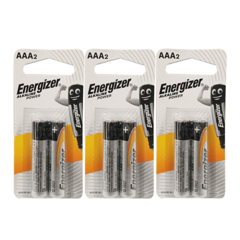 3 of energizer battery AAA 2pecs total 6pcs - 4888 3pcs