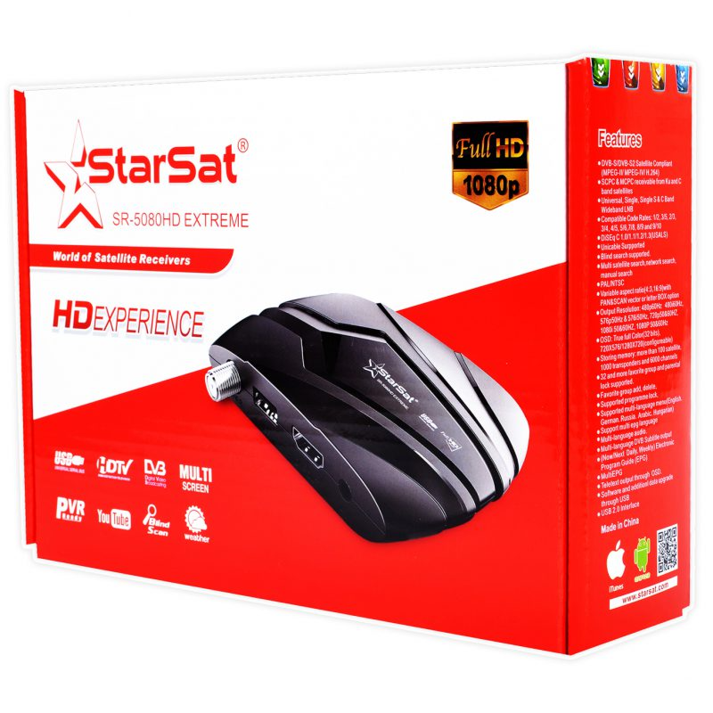 Starsat HD Satellite Receiver SR-5080HD