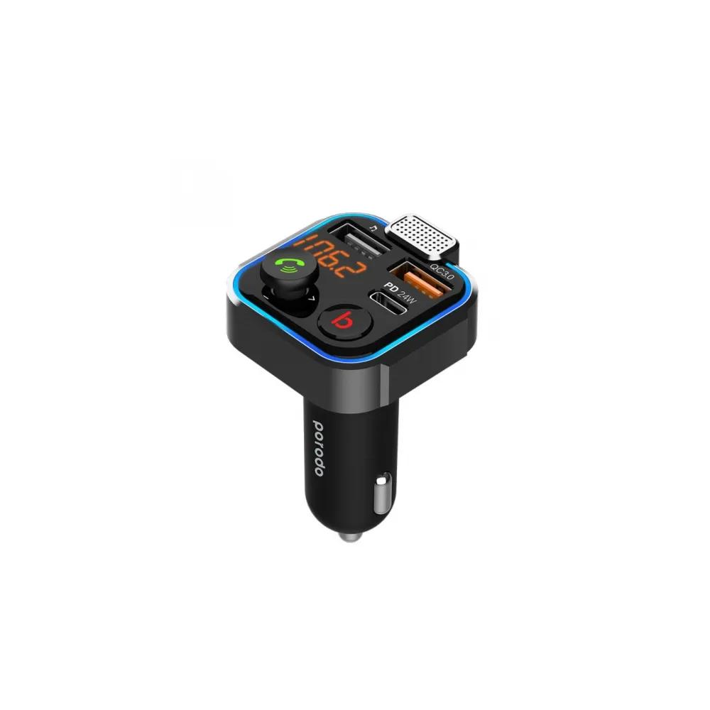 Porodo Smart Car Charger Fm Transmitter