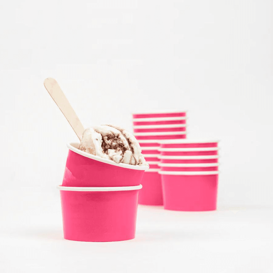 Small Pink Ice Cream Cup