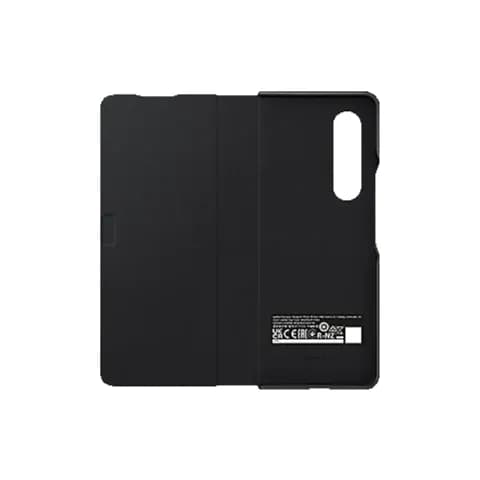 Samsung Leather Flip Cover Grip Z Fold 3 - Black