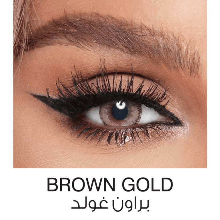 Amara Contact Lenses Brown Gold 1 Pair