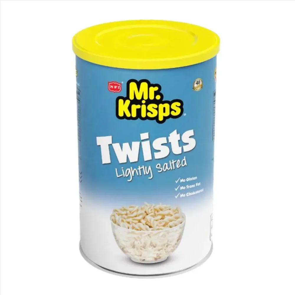 Mr. Krisps Twists Natural Cans 75Gm