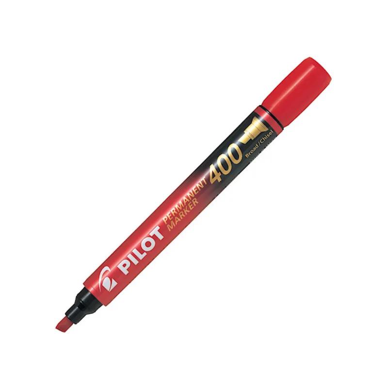 Pilot Permanent Marker Pen Chisel Nib Red - 8257