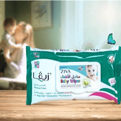 Ziva Baby 40 Extra Sensitive Wipes Flowpack (Buy 1 Get 1 Free)