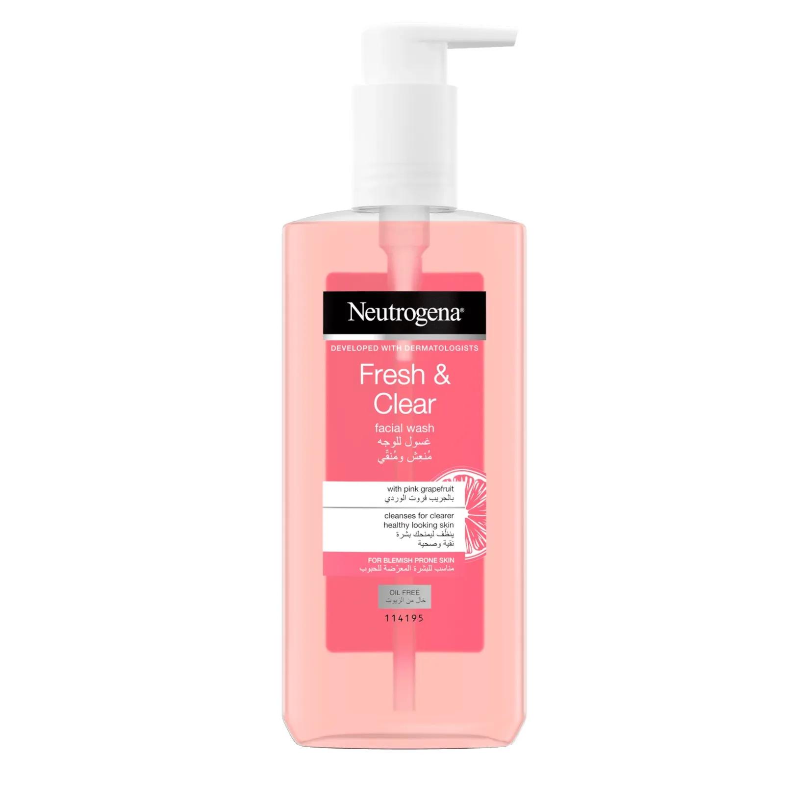 Neutrogena Fresh & Clear Facial Wash With Pink Grapefruit 200ml