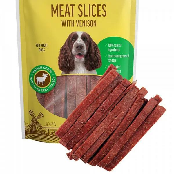 Farm Fresh Dog Treat & Chew Meat Slices With Venison 90g