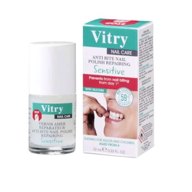 Vitry Nail Care Anti Bite Nail Polish Repairing Treatment Sensitive 10Ml