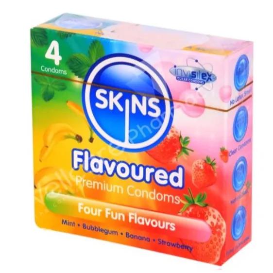 Skins Condoms Flavoured 4's