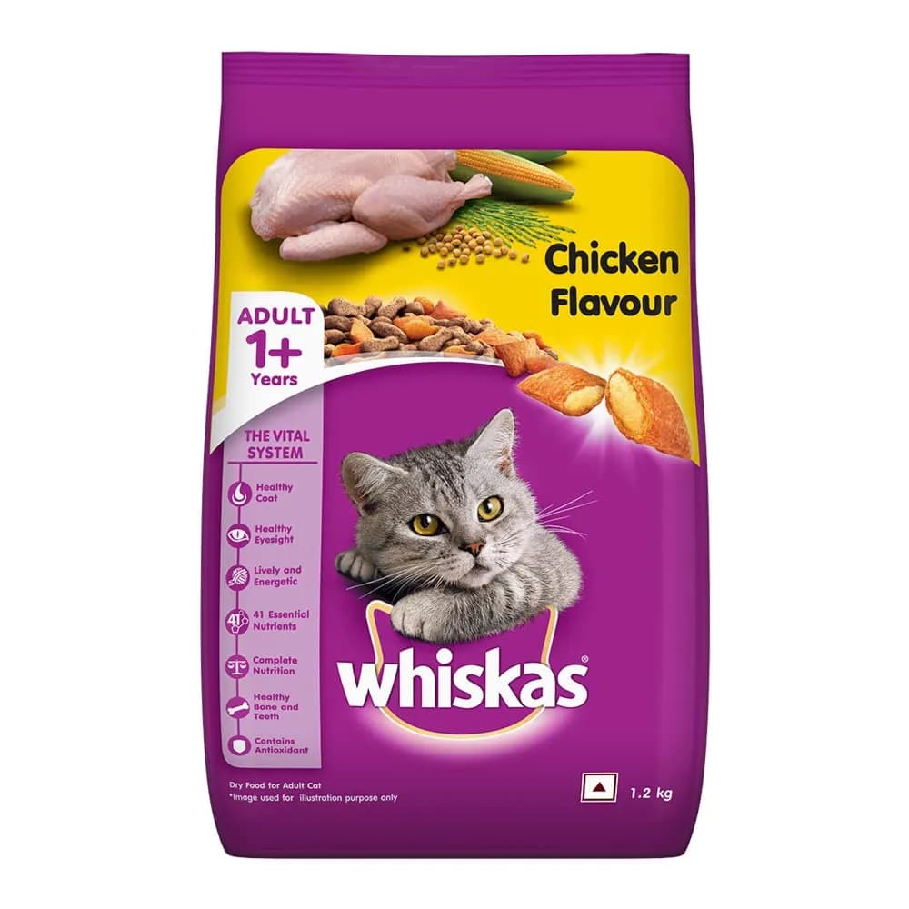 Whiskas Chicken Flavour Adult 1+ Years 1.2kg