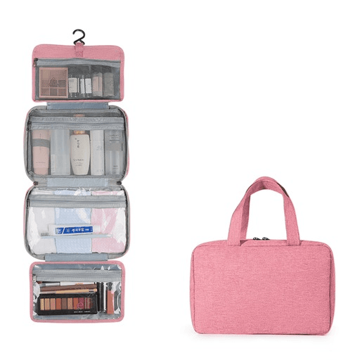 Compact Cosmetic Bag! Pink