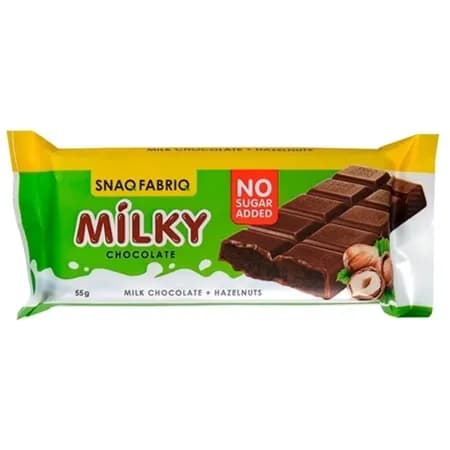 SnaQ FabriQ Milky Chocolate + Hazelnuts 55g