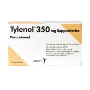 Tylenol 350mg Suppositories 10'S