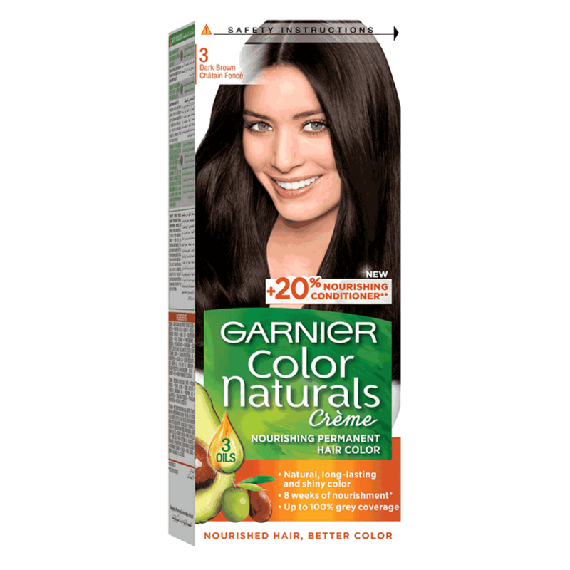 Garnier Color Naturals 3 Dark Brown Hair Color