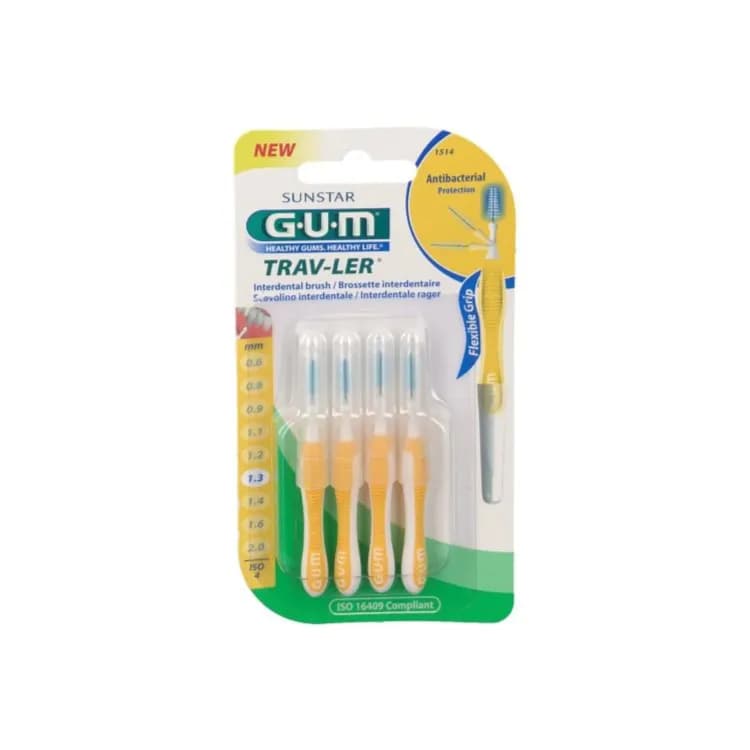 Gum Trav-ler Interdental Brush 1.3mm Ref:iso 4 /1514  6 Pieces