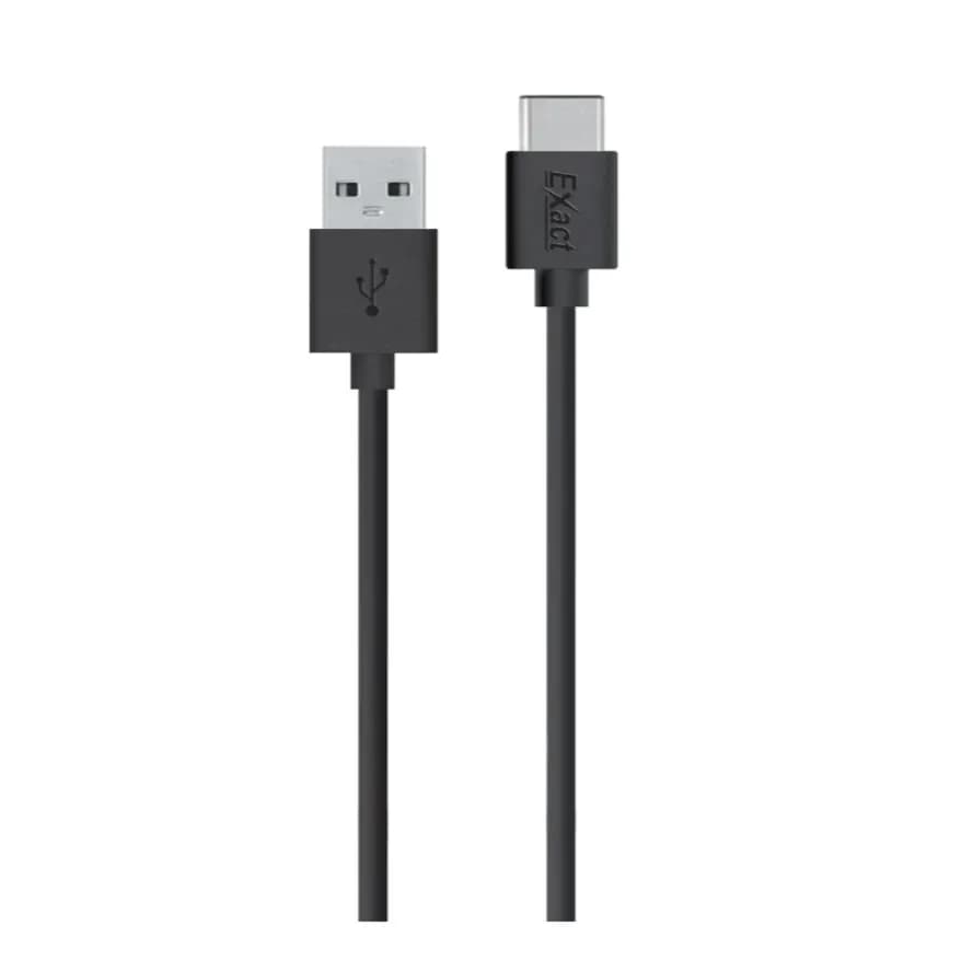 Exact Usb Type- C Cable Black 1.2m - Ex738