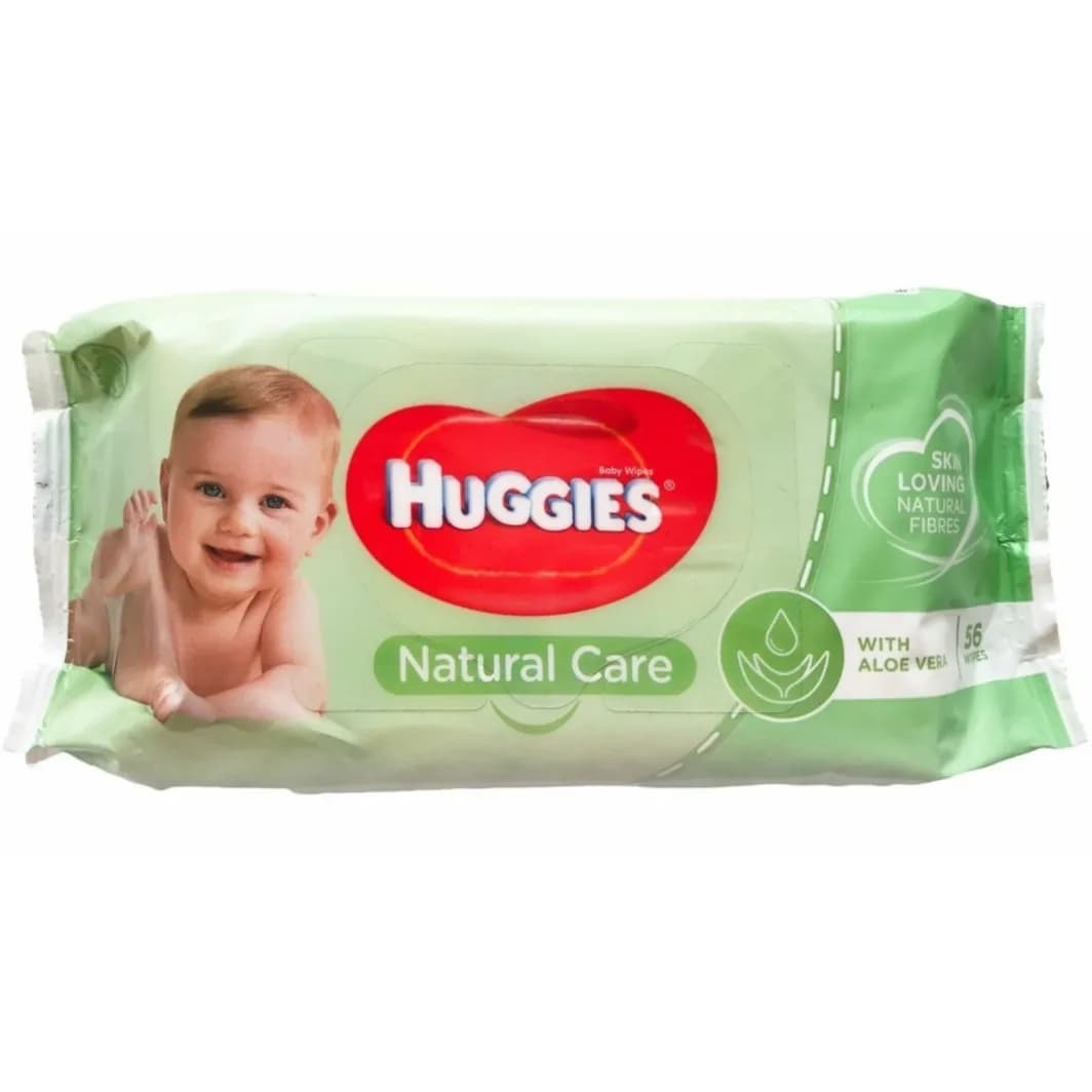 Huggies Natural Care With Aloe Vera 56 Wipes