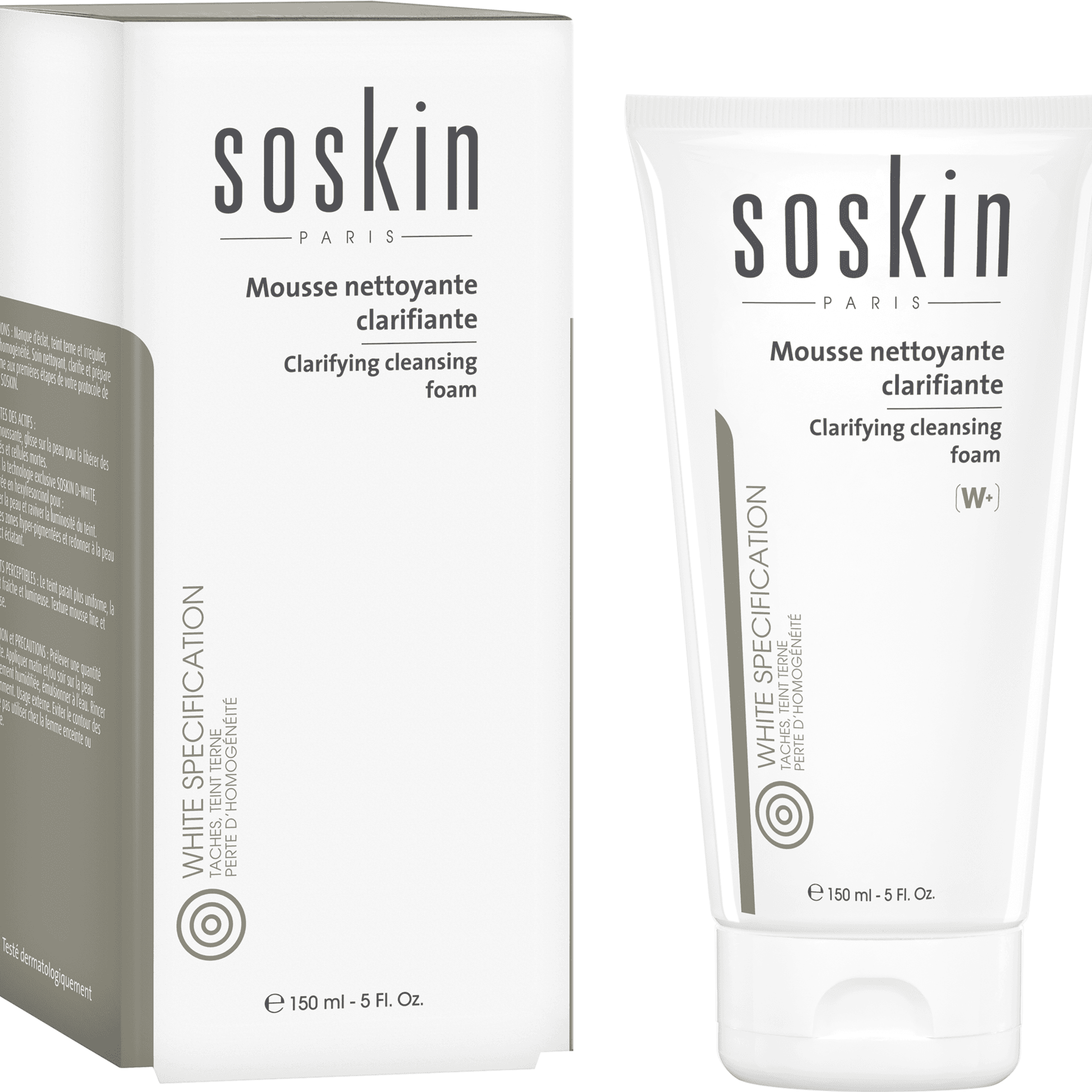 Soskin Clarifying Cleansing Foam White Specification 150ml