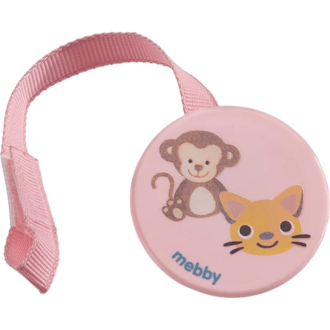 MEBBY SOOTHER HOLDER CLIP GIRL PINK-92560