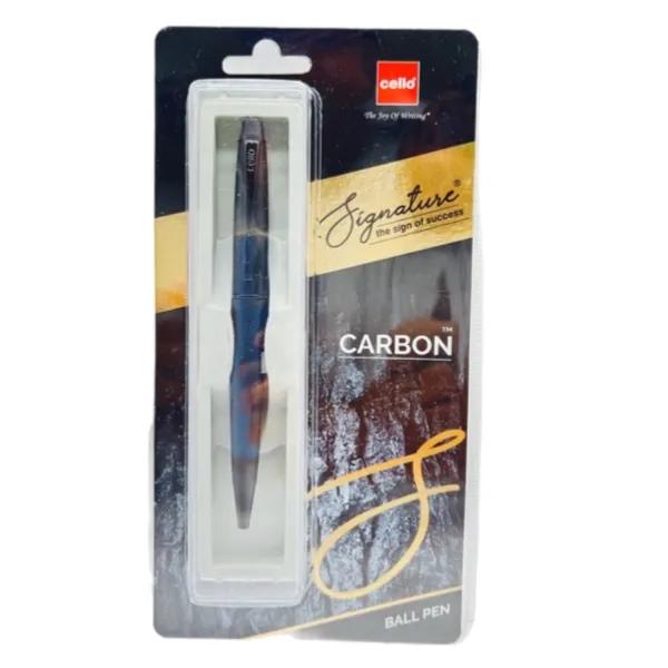 Cello Carbon Blue Color Ink Signature Ball Pen 0.7mm - 10623