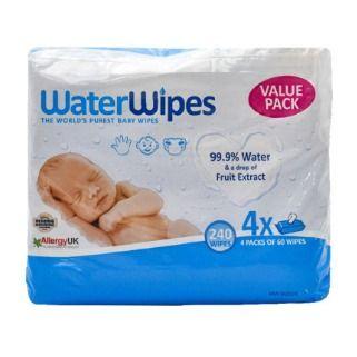 Waterwipes Value Pack 4x60 Pack (240 Wipes)