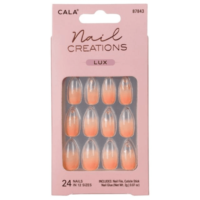 Cala Nail Creations Lux 24 Nails In 12 Sizes Code:87843