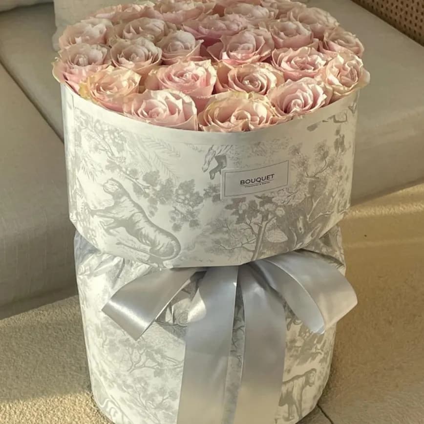 Grey Dior ( Light Pink Roses)