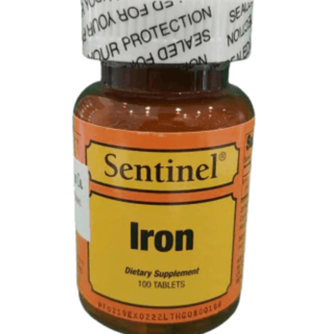 Sentinel Iron 28 Mg Tab 100's