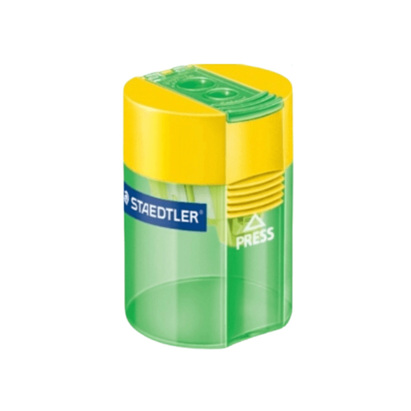 Staedtler Double Hole Tub Sharpener Colour Green - 5126