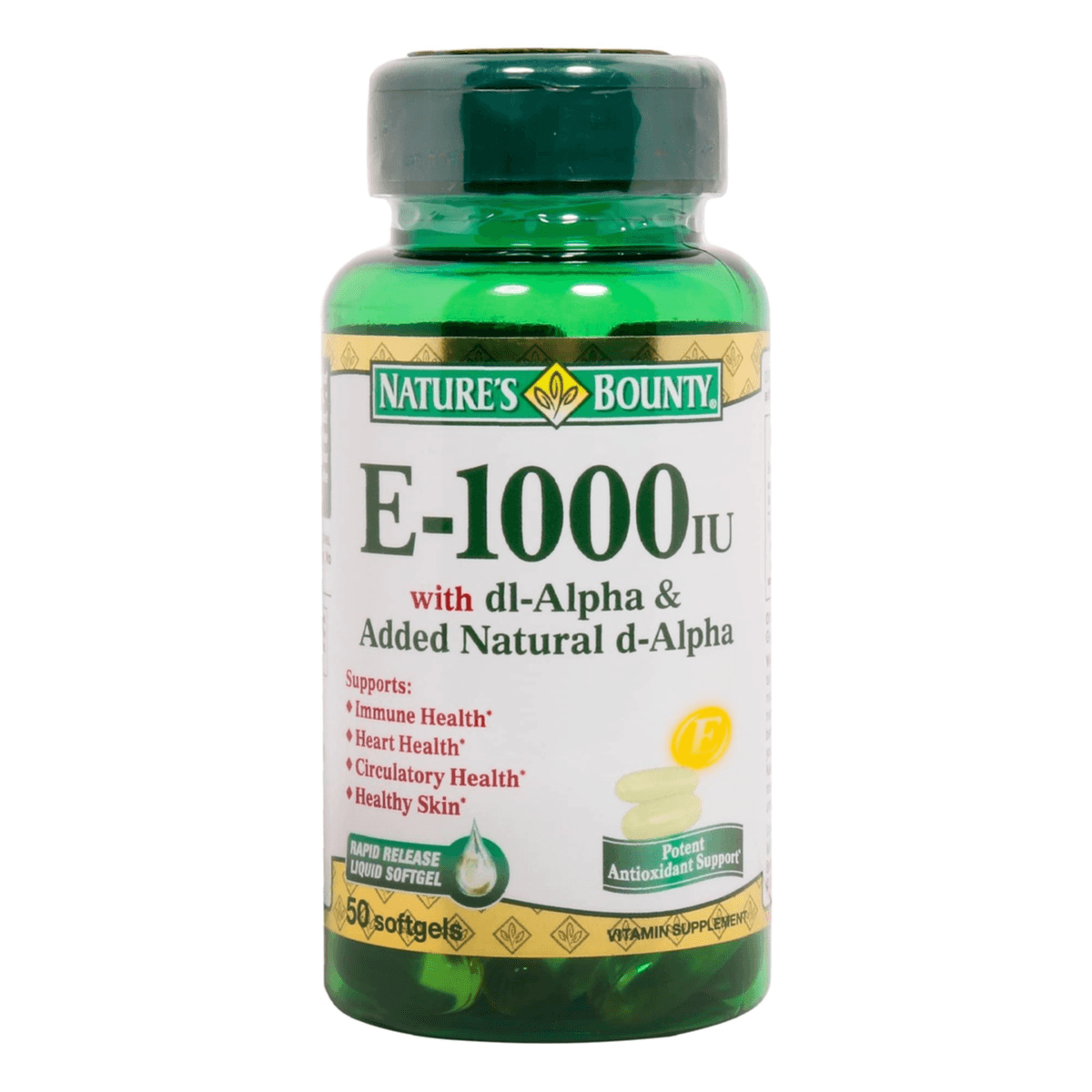 Natures Bounty E 1000 Iu Pure Dl Alpha 50's